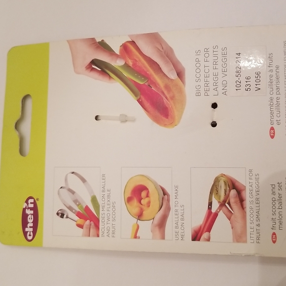 Chef'n Scoop Troop Melon baller& fruit scoops set - Picture 3 of 5